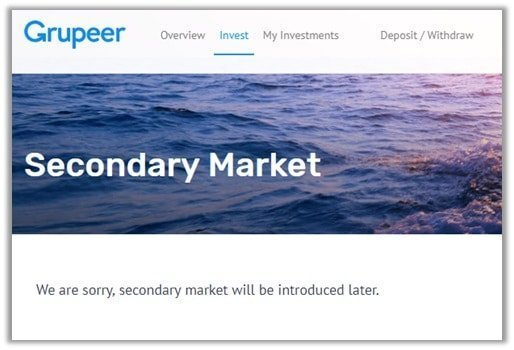 Grupeer secondary market example