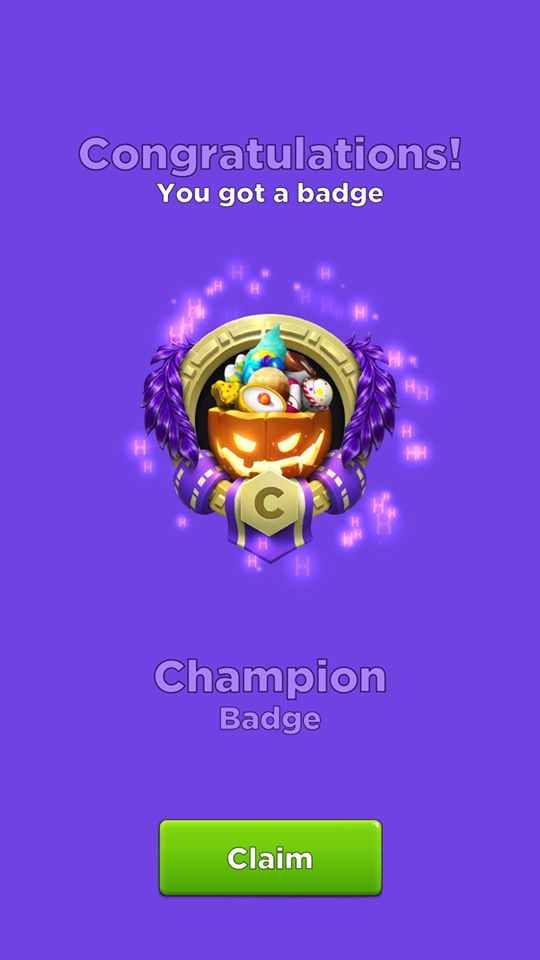Champion Badge for Completing Spooky Event 2019 Crypto Idle Miner