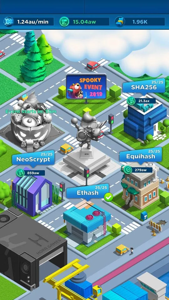 Spooky Event found in the Crypto Idle Miner Page