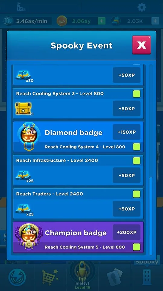 Spooky Event 2019 challenge list