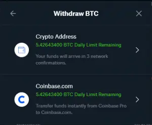 how to withdraw btc to usd