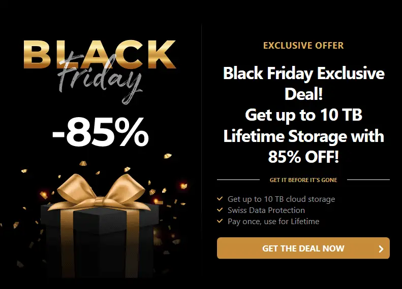 Online storage black friday deals pcloud