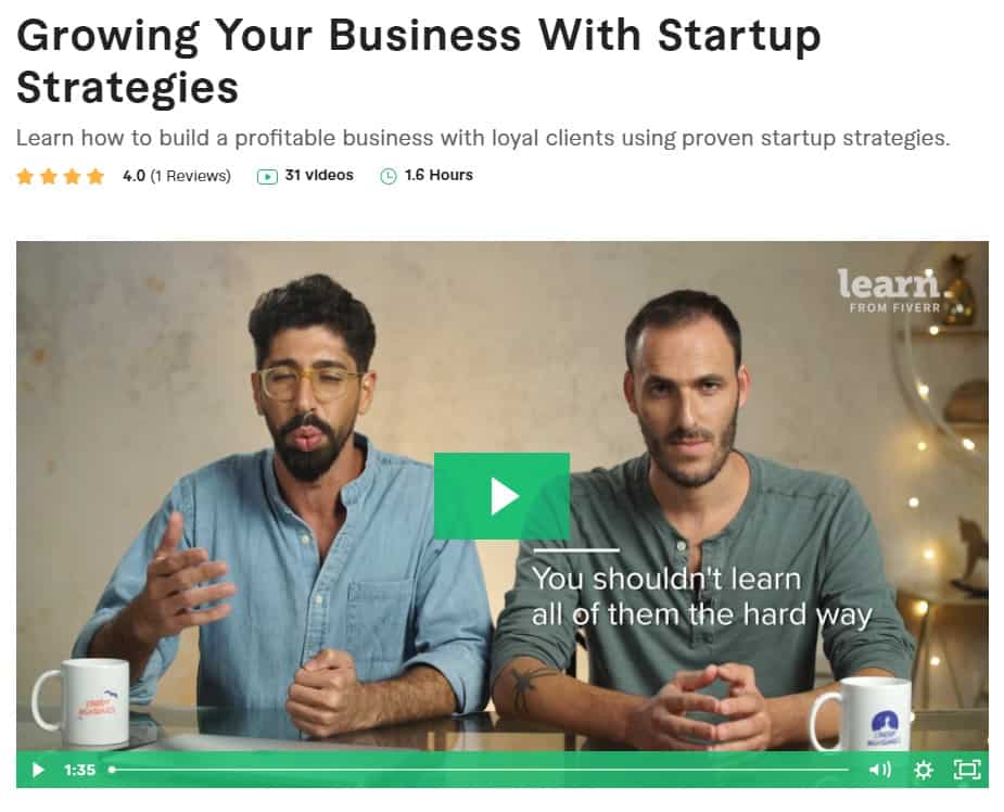 Fiverr Learn - Growing your Business Strategies