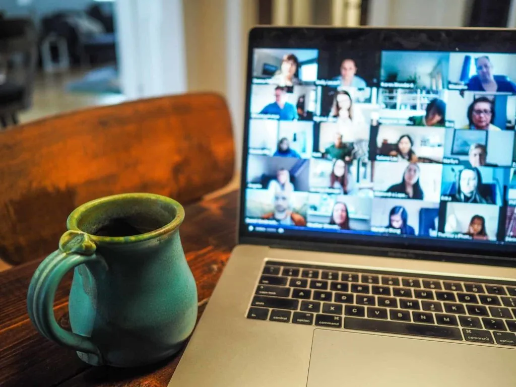 Working from home teaching English online