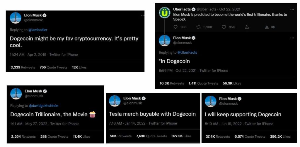 Elon Musk tweeted about DogeCoin